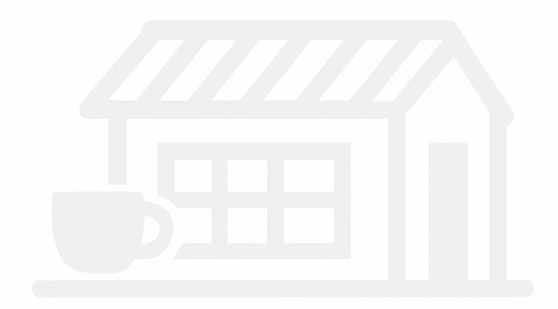 店舗兼住宅をイメージしたラインイラスト